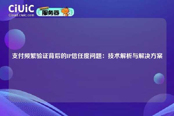 支付频繁验证背后的IP信任度问题：技术解析与解决方案