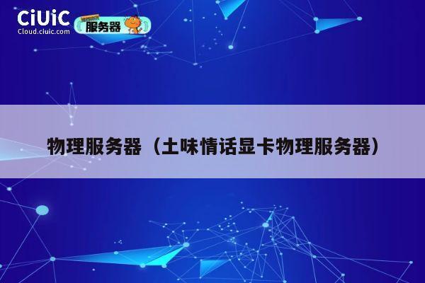 物理服务器（土味情话显卡物理服务器）